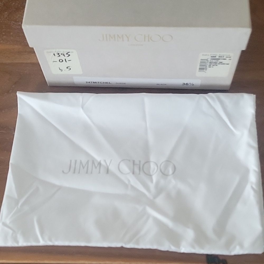 NWT Jimmy Choo Mitchel Mitchell Almond Suede Stiletto Heel 4" Pumps NIB 36.5 6 - Picture 15 of 16